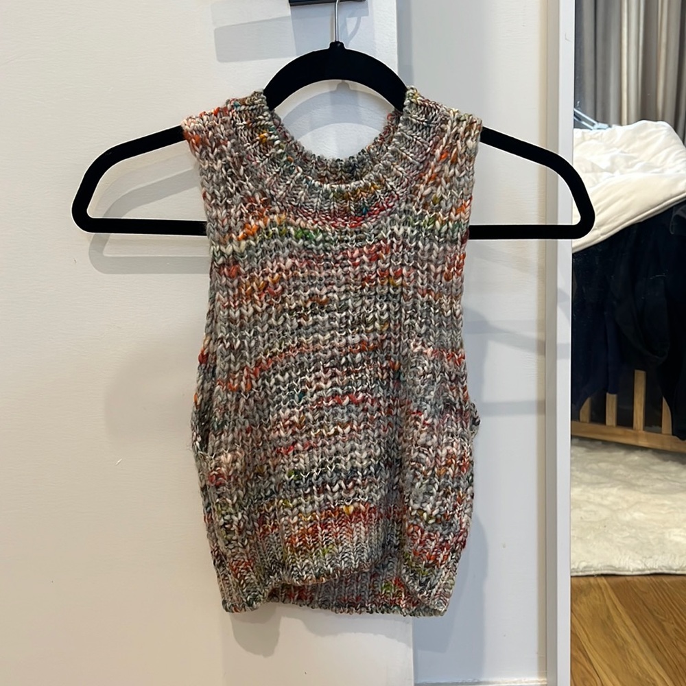 ACNE STUDIOS ZELIA MULTI COLOR KNIT TANK VEST XS 0